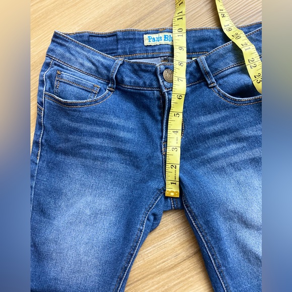 ❤️😎Paris Blues Blue Bermuda Denim Vintage Shorts - Picture 8 of 9